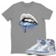 DRIPPING LIPS T -SHIRT - AIR JORDAN 1 HYPER ROYAL