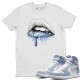 DRIPPING LIPS T -SHIRT - AIR JORDAN 1 HYPER ROYAL