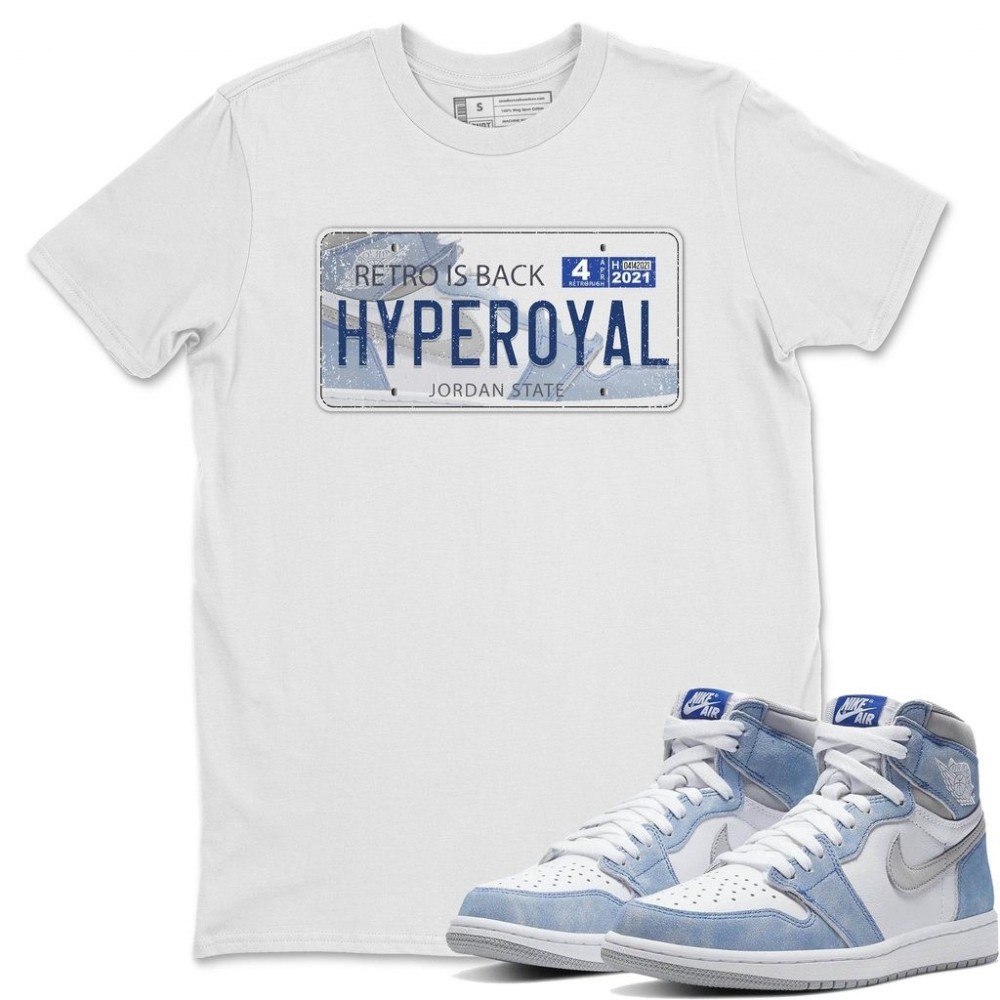 JORDAN PLATE T -SHIRT - AIR JORDAN 1 HYPER ROYAL