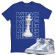 KING T -SHIRT - AIR JORDAN 1 HYPER ROYAL