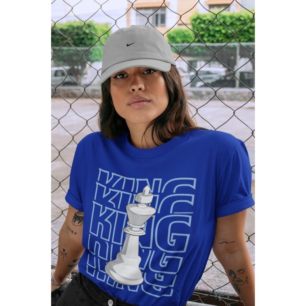 KING T -SHIRT - AIR JORDAN 1 HYPER ROYAL