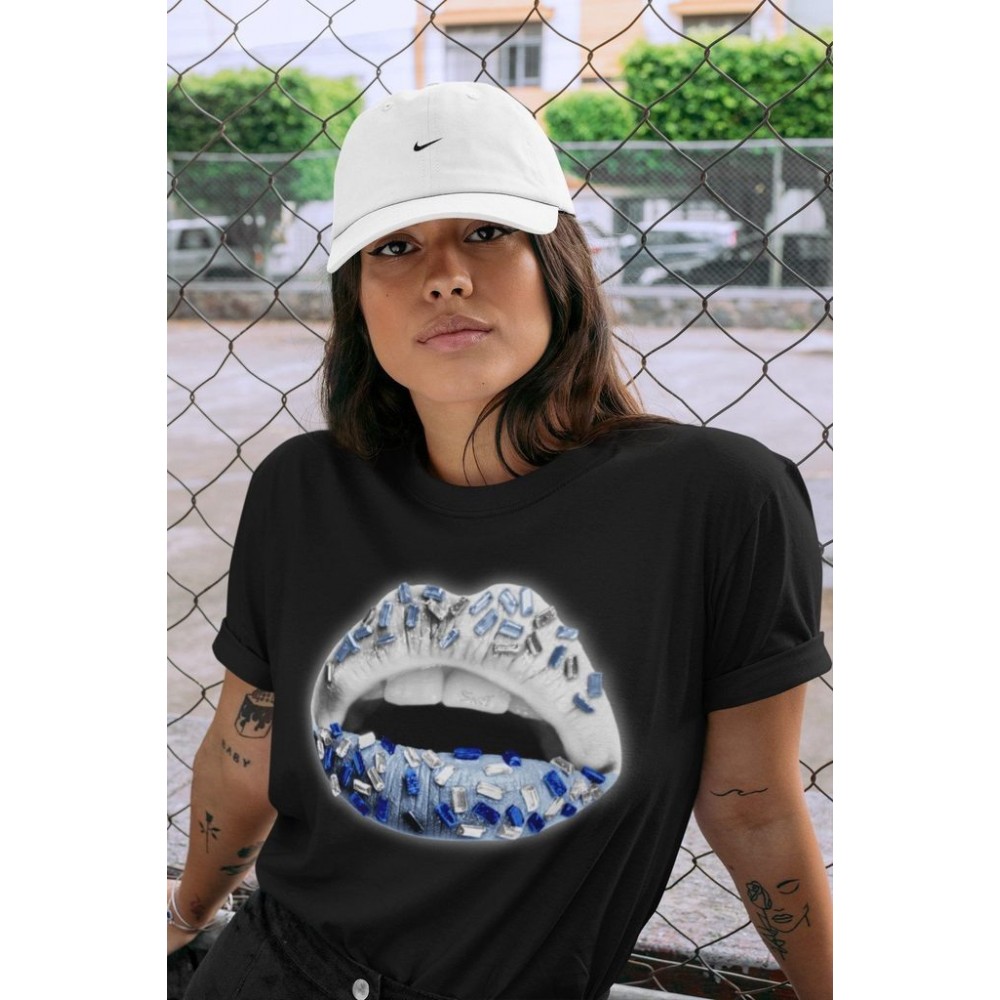 LIPS JEWEL T -SHIRT - AIR JORDAN 1 HYPER ROYAL