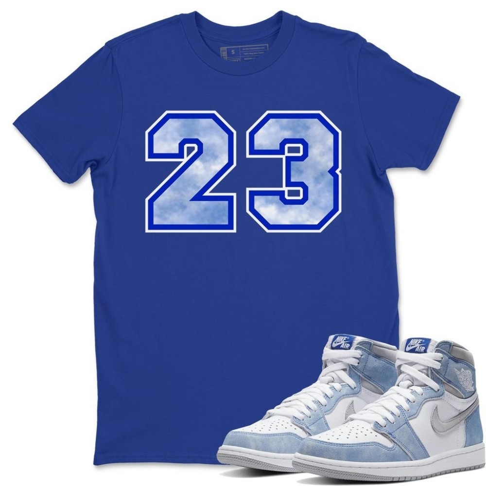 NUMBER 23 T -SHIRT - AIR JORDAN 1 HYPER ROYAL