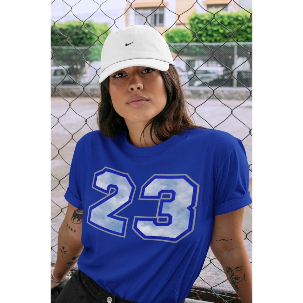 NUMBER 23 T -SHIRT - AIR JORDAN 1 HYPER ROYAL