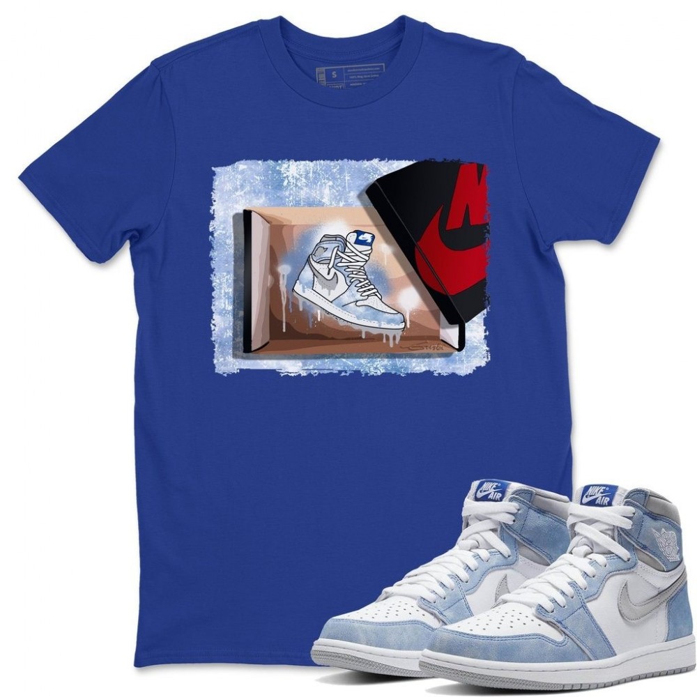 NEW KICKS T -SHIRT - AIR JORDAN 1 HYPER ROYAL