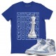 QUEEN T -SHIRT - AIR JORDAN 1 HYPER ROYAL