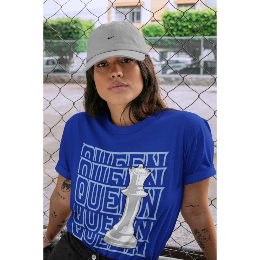 QUEEN T -SHIRT - AIR JORDAN 1 HYPER ROYAL