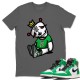 DEAD DOLLS T SHIRT - AIR JORDAN 1 LUCKY GREEN