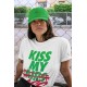 KISS MY ASS T SHIRT - AIR JORDAN 1 LUCKY GREEN