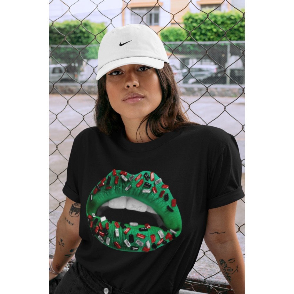 LIPS JEWEL T-SHIRT - AIR JORDAN 1 LUCKY GREEN