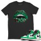 LIPS JEWEL T-SHIRT - AIR JORDAN 1 LUCKY GREEN