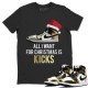 ALL I WANT FOR CHRISTMAS T-SHIRT - AIR JORDAN 1 METALLIC GOLD