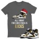 ALL I WANT FOR CHRISTMAS T-SHIRT - AIR JORDAN 1 METALLIC GOLD