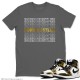 BORN HUSTLER T-SHIRT - AIR JORDAN 1 METALLIC GOLD