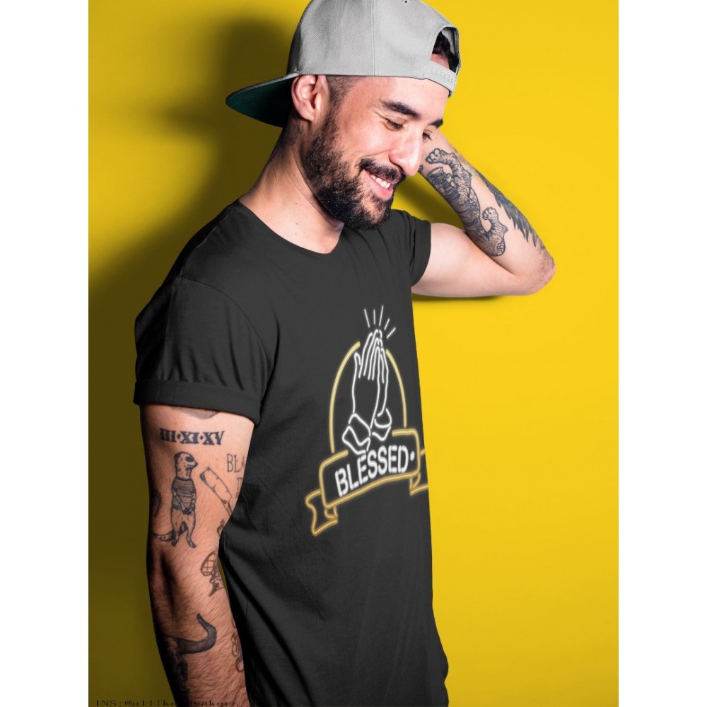 BLESSED T-SHIRT - AIR JORDAN 1 METALLIC GOLD