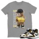 BEAR SWAGGERS T-SHIRT - AIR JORDAN 1 METALLIC GOLD