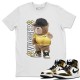 BEAR SWAGGERS T-SHIRT - AIR JORDAN 1 METALLIC GOLD