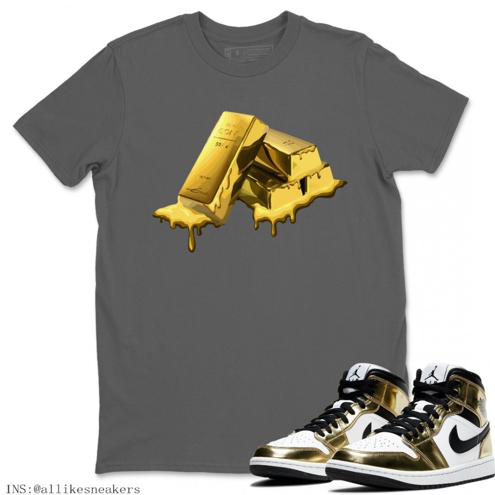 GOLD BAR T-SHIRT - AIR JORDAN 1 METALLIC GOLD