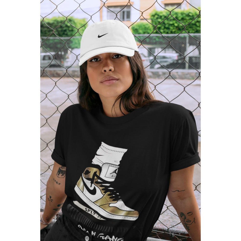 JORDAN GANG T-SHIRT - AIR JORDAN 1 METALLIC GOLD