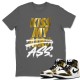 KISS MY ASS T-SHIRT - AIR JORDAN 1 METALLIC GOLD