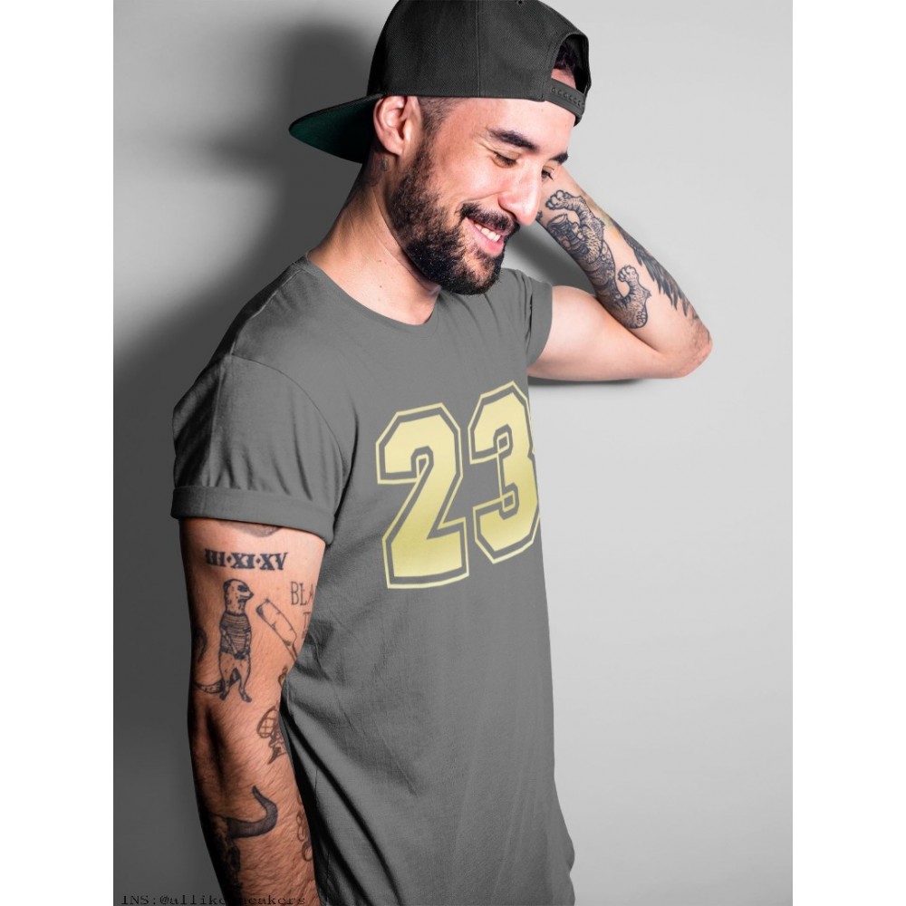 NUMBER 23 T-SHIRT - AIR JORDAN 1 METALLIC GOLD