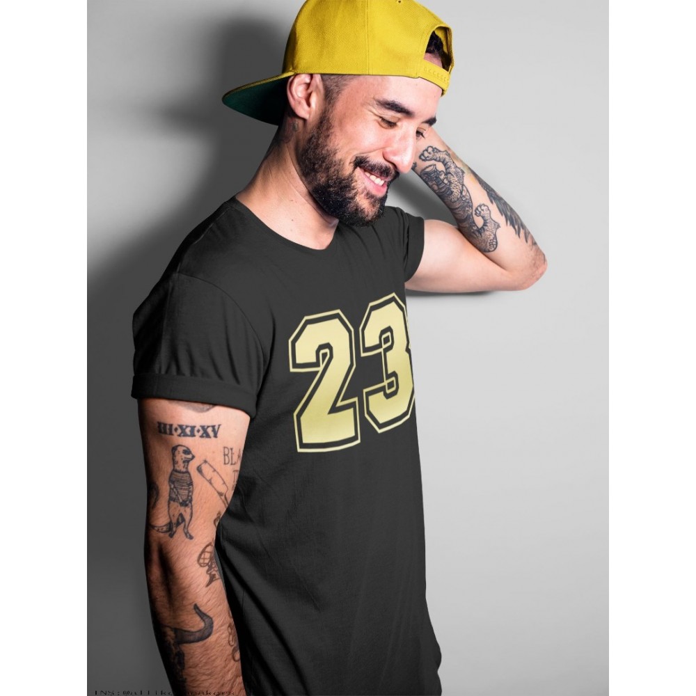 NUMBER 23 T-SHIRT - AIR JORDAN 1 METALLIC GOLD