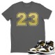 NUMBER 23 T-SHIRT - AIR JORDAN 1 METALLIC GOLD