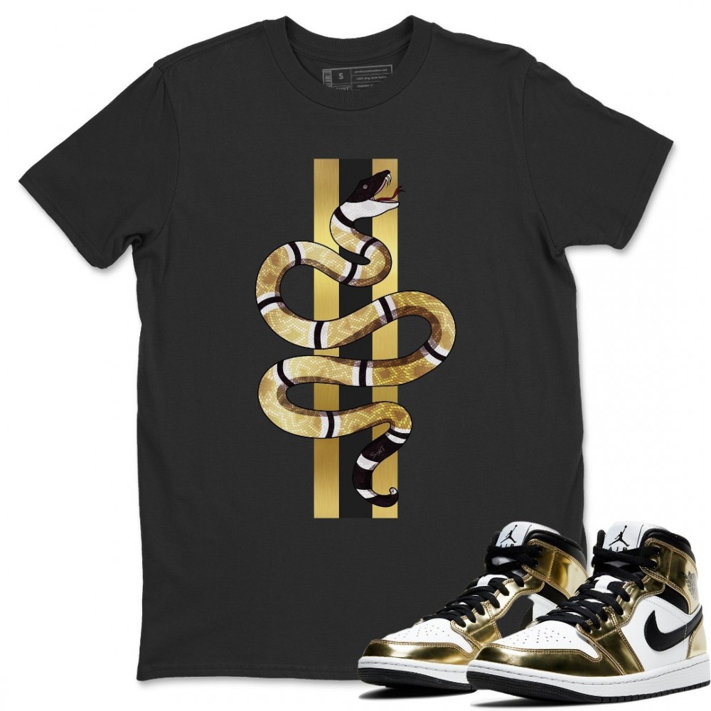 SNAKE T-SHIRT - AIR JORDAN 1 METALLIC GOLD