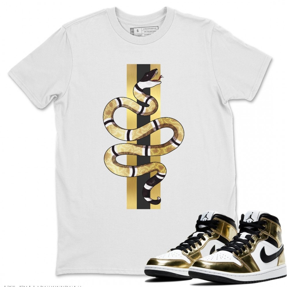 SNAKE T-SHIRT - AIR JORDAN 1 METALLIC GOLD