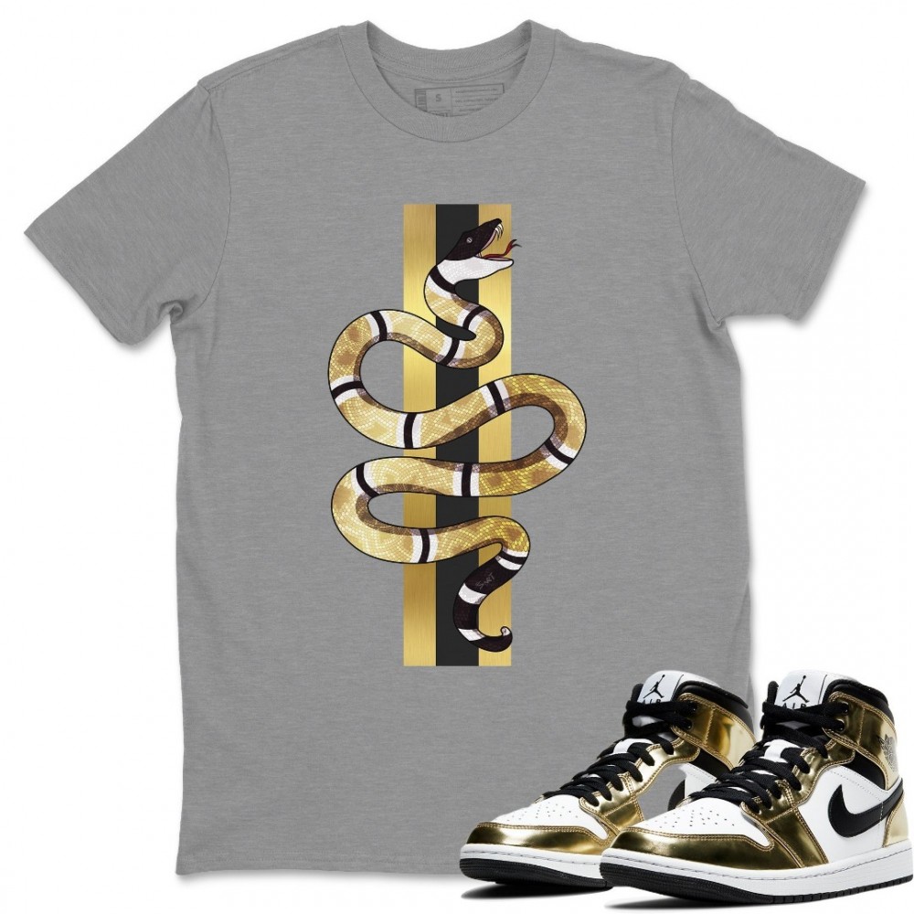 SNAKE T-SHIRT - AIR JORDAN 1 METALLIC GOLD