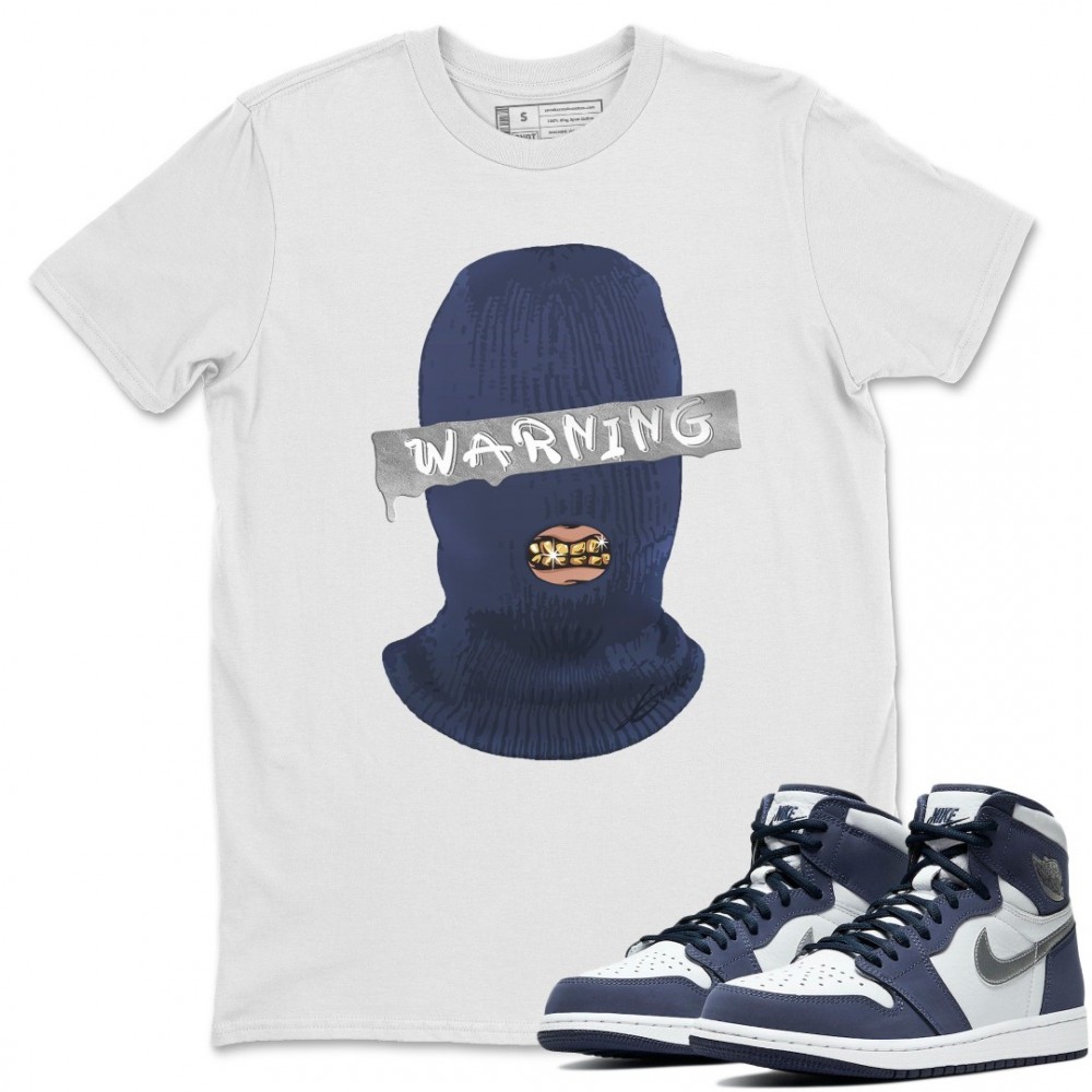 WARNING T-SHIRT - AIR JORDAN 1 MIDNIGHT NAVY