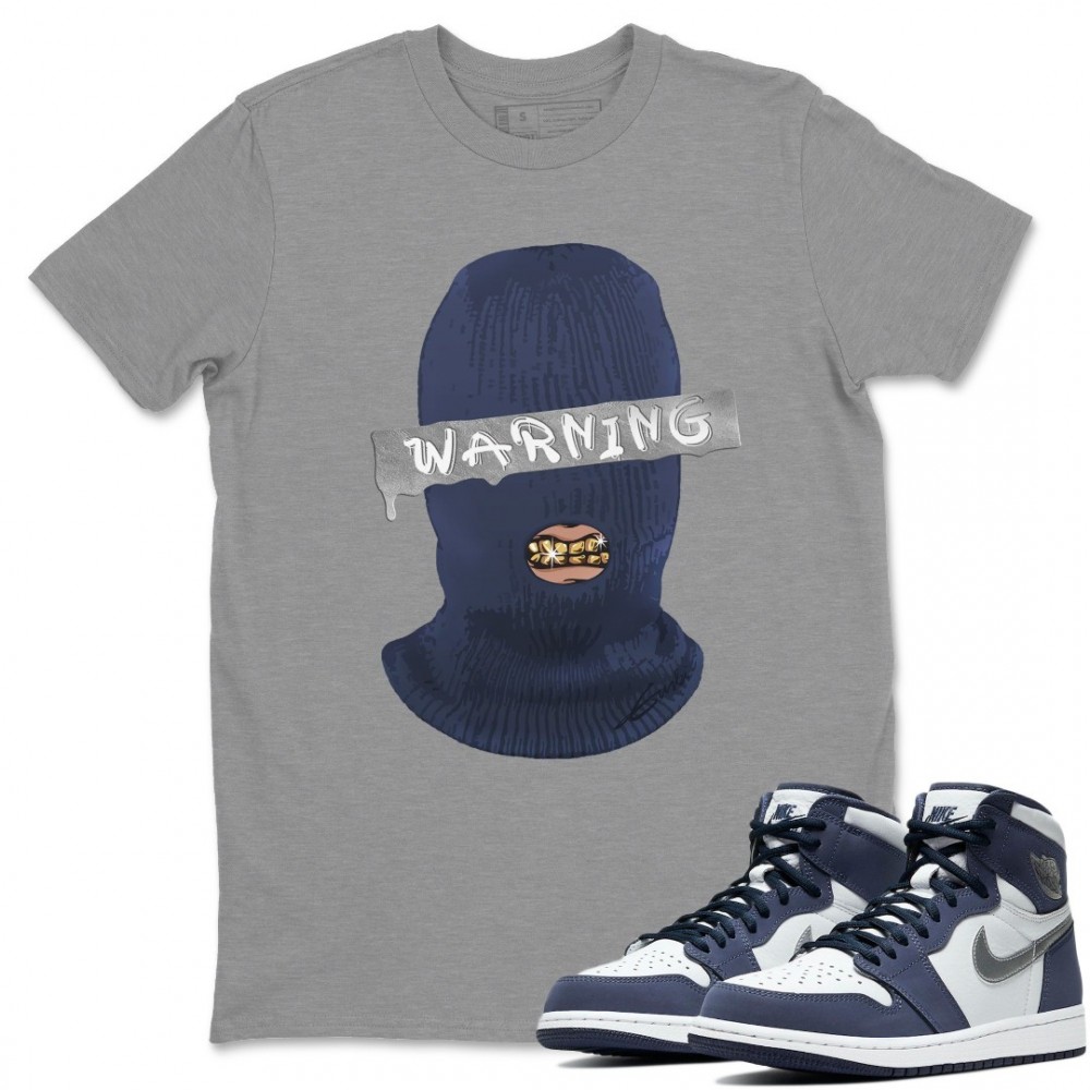 WARNING T-SHIRT - AIR JORDAN 1 MIDNIGHT NAVY