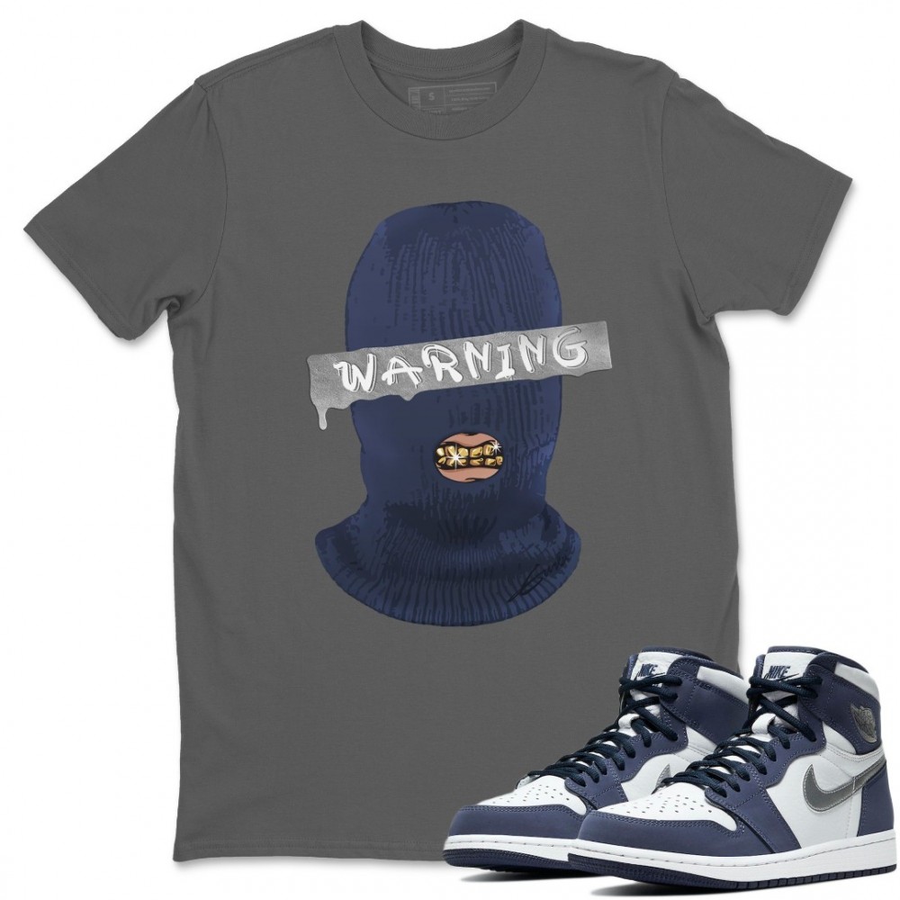 WARNING T-SHIRT - AIR JORDAN 1 MIDNIGHT NAVY