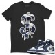 DOLLAR CAMO T-SHIRT - AIR JORDAN 1 MIDNIGHT NAVY