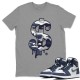 DOLLAR CAMO T-SHIRT - AIR JORDAN 1 MIDNIGHT NAVY