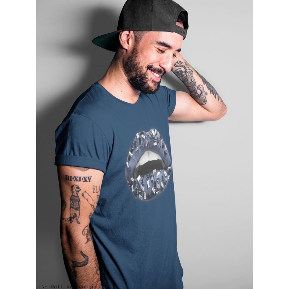 LIPS JEWEL T-SHIRT - AIR JORDAN 1 MIDNIGHT NAVY