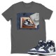 NEW KICKS T-SHIRT - AIR JORDAN 1 MIDNIGHT NAVY