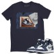 NEW KICKS T-SHIRT - AIR JORDAN 1 MIDNIGHT NAVY