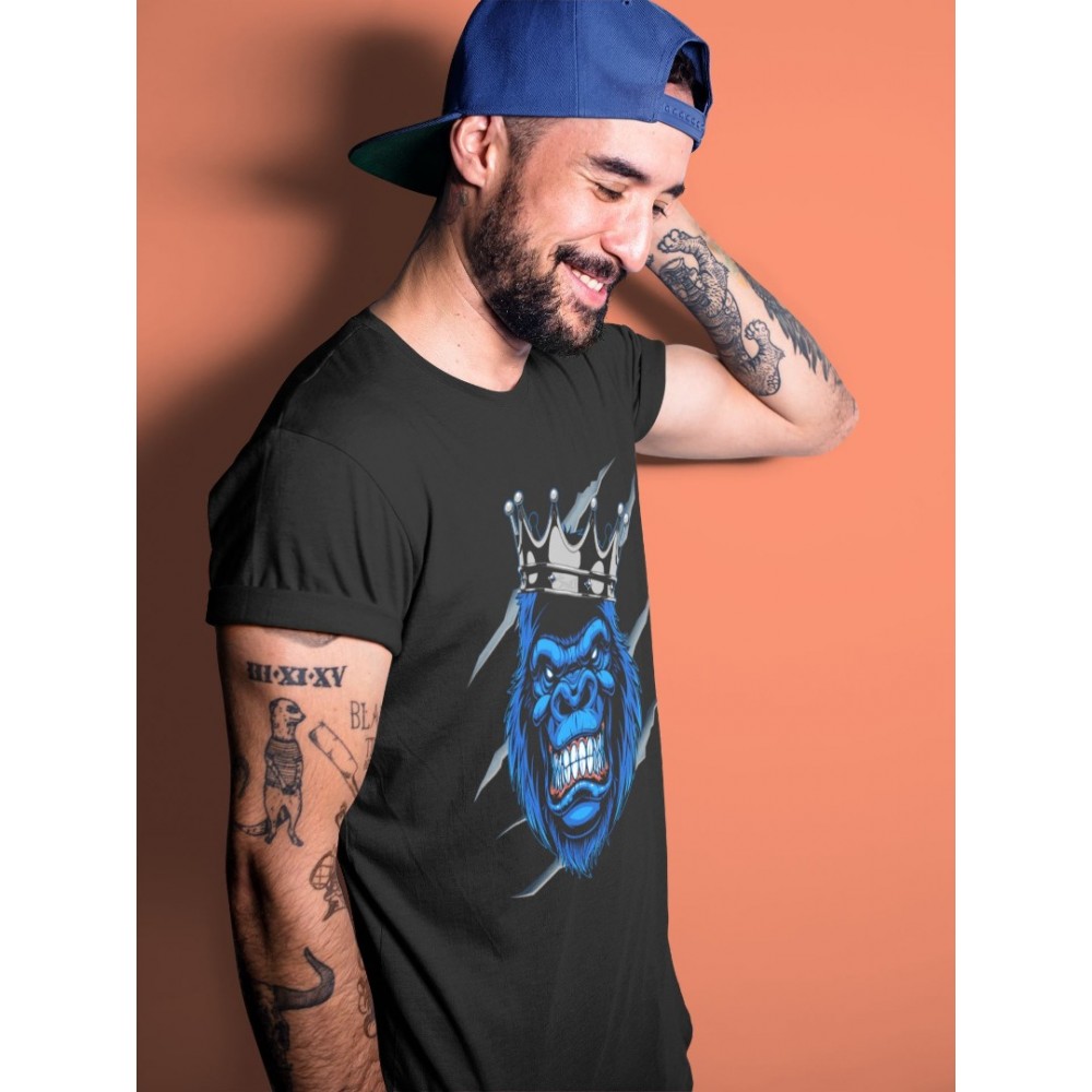 FEROCIOUS GORILLA T-SHIRT - AIR JORDAN 1 ROYAL BLACK