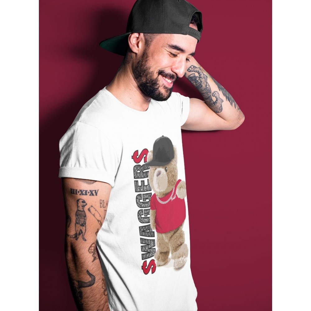 BEAR SWAGGERS T-SHIRT - AIR JORDAN 1 SATIN RED