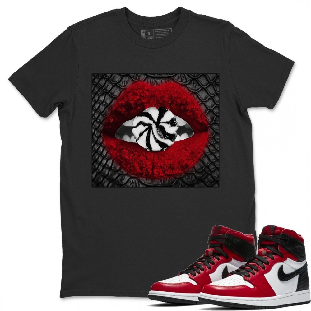 LIPS CANDY T-SHIRT - AIR JORDAN 1 SATIN RED