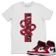 SNAKE T-SHIRT - AIR JORDAN 1 SATIN RED