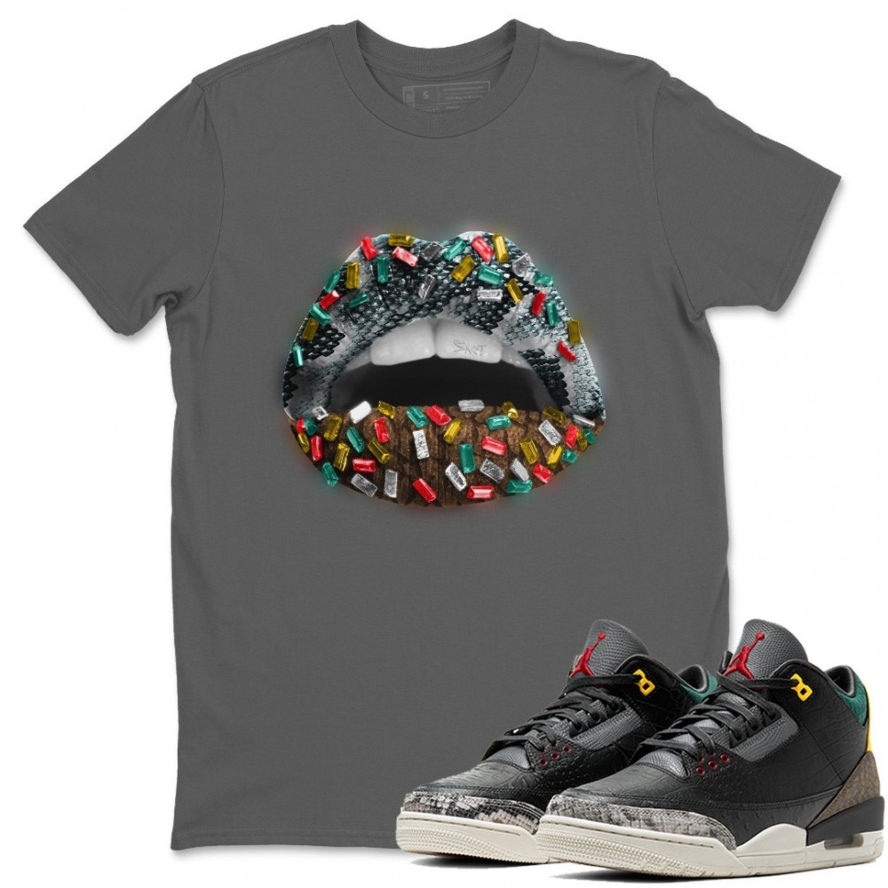 LIPS JEWEL T-SHIRT - AIR JORDAN 3 ANIMAL INSTINCT 2.0