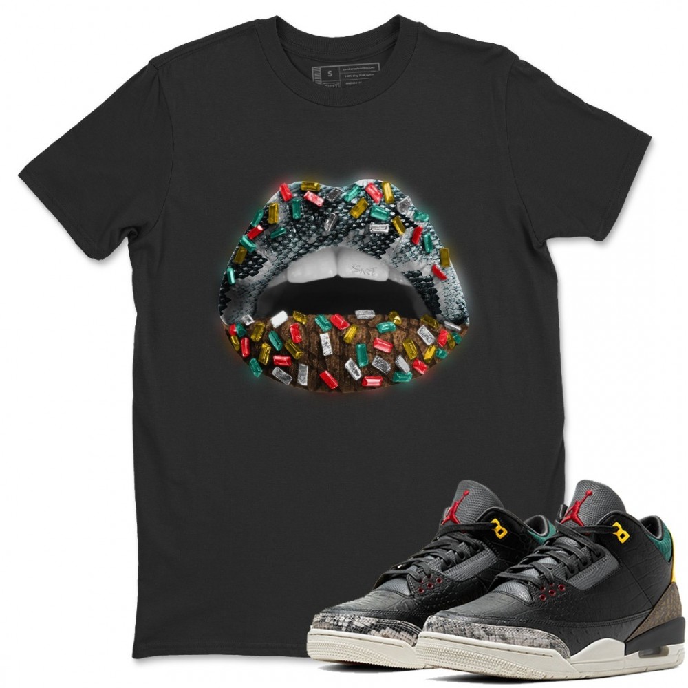 LIPS JEWEL T-SHIRT - AIR JORDAN 3 ANIMAL INSTINCT 2.0