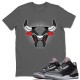 BULL HEAD T-SHIRT - AIR JORDAN 3 BLACK CEMENT