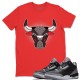 BULL HEAD T-SHIRT - AIR JORDAN 3 BLACK CEMENT