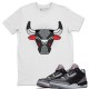 BULL HEAD T-SHIRT - AIR JORDAN 3 BLACK CEMENT