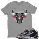 BULL HEAD T-SHIRT - AIR JORDAN 3 BLACK CEMENT