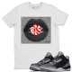 LIPS CANDY T-SHIRT - AIR JORDAN 3 BLACK CEMENT