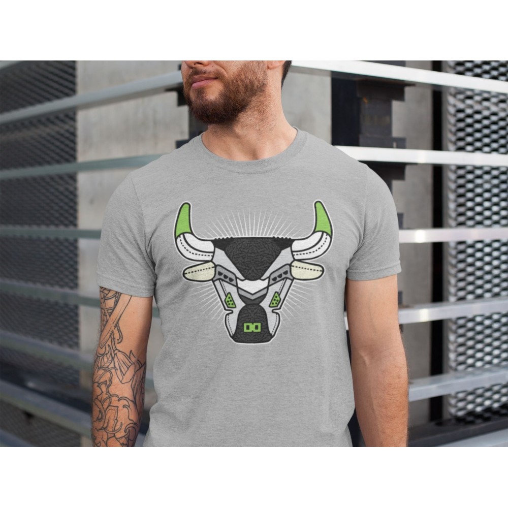 BULL HEAD BLACK T-SHIRT - AIR JORDAN 3 CHLOROPHYLL